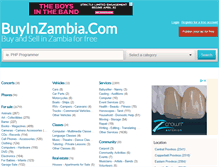 Tablet Screenshot of buyinzambia.com